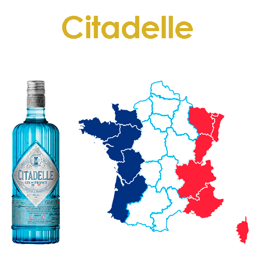 Citadelle is unique in the world thanks to its slow distillation method with the open flame that heats the small pot stills. Key ingredients include juniper, violet, coriander, almonds, lemon zest, orange peel, angelica, cardamom, cassia bark, cinnamon, licorice, grains of paradise, cubeb pepper, cumin, anise, nutmeg, fennel, and iris.