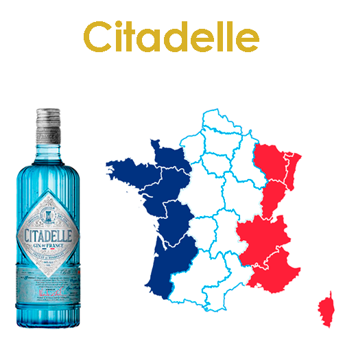 Citadelle è unico al mondo grazie al suo lento metodo di distillazione con la fiamma viva che riscalda i piccoli pot still. Gli ingredienti chiave includono ginepro, viola, coriandolo, mandorle, scorza di limone, buccia di arance, angelica, cardamomo, corteccia di cassia, cannella, liquirizia, grani del paradiso, pepe cubebe, cumino, anice, noce moscata, finocchio, e iris.