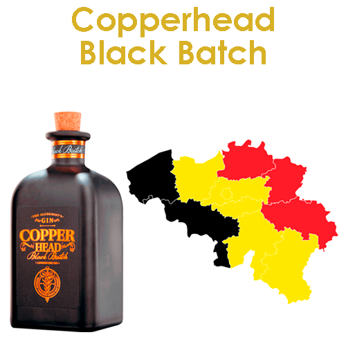 Una variazione della ricetta del Copperhead Gin, il loro Copperhead Black presenta la dolcezza del sambuco abbinato al tè nero di Ceylon, insieme a ginepro, coriandolo, cardamomo, scorza d'arancia e angelica. Succoso e dolce, con succo di mora. Un leggero accenno di foglie di tè amaro e spezie pepate.