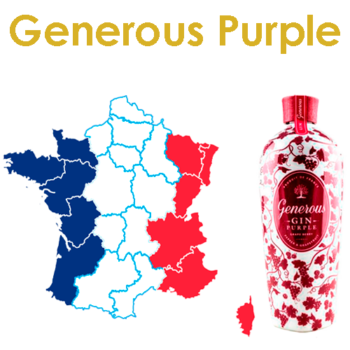 The attractive and harmonious design of the bottle already reveals a lot of the taste of gin. All the ingredients are natural, obtained both by maceration and by distillation. Purple is more than just a color, this gin is the first in the world to contain grape polyphenols and anthocyanins. This delicate blend gives a soft and dry texture, combined with the freshness of pink grapefruit.