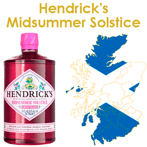 Midsummer Solstice is a small, limited edition batch of Hendrick's Gin. The scent is that of juniper with a floral character. The initial brightness melts to reveal hidden shades of orange blossom and a fascinating exotic maturity. On the palate, however, the floral note is enriched by the unmistakable Hendrick's home style.